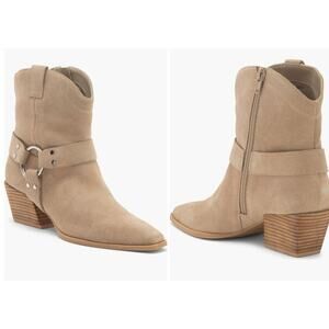 Open Edit Enzo Western Boot in Beige Taupe, Sz 9 -- NWT